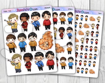 Star Trek TOS Inspired Character Stickers