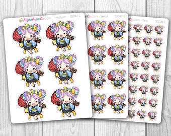 Starshine Eating Sushi Character Stickers | SS041