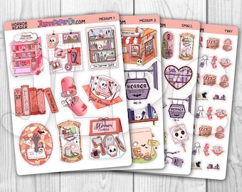 Horror Book Reader Stickers | B004
