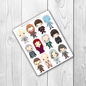 GoT Character Stickers image 5