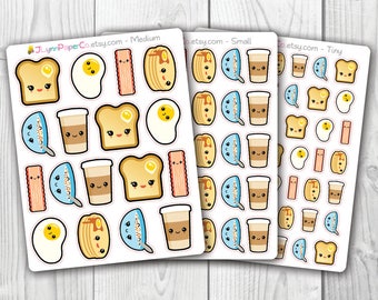 Adesivi Kawaii per la colazione AV008