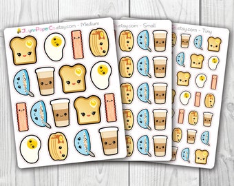 Kawaii Breakfast Stickers AV008