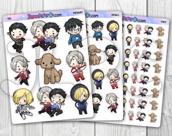 YOI Mens Figure Skating Character Stickers