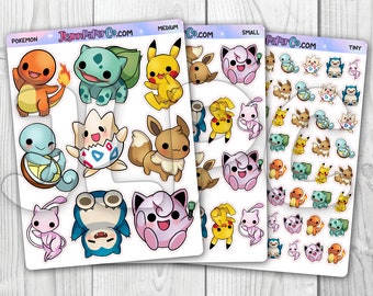 Pocket Monsters Character Stickers