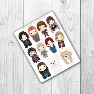 GoT Character Stickers image 3