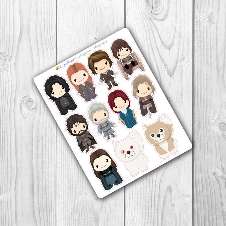 GoT Character Stickers image 3