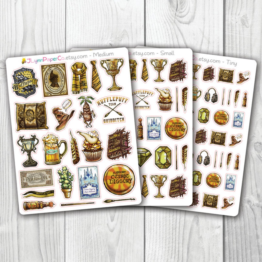 Yellow House Wizard Stickers - Etsy