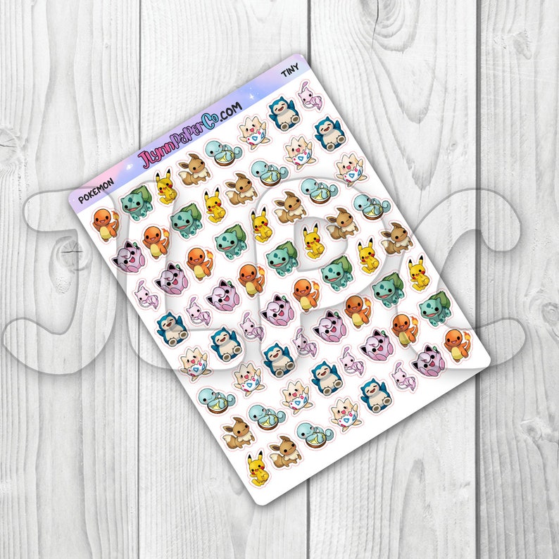 Pocket Monsters Character Stickers Tiny ~ 0.5 inch