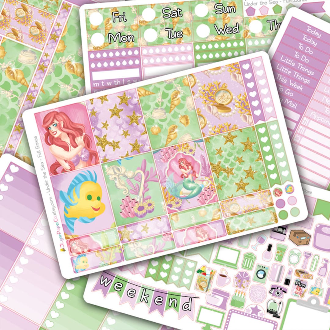 Under the Sea DELUXE Weekly Planner Sticker Kit - Etsy
