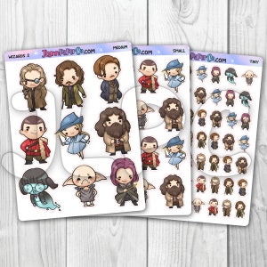 Wizards & Witches 2 Character Stickers