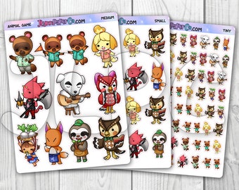 Animal Game Character Stickers