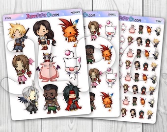 FFVII Character Stickers