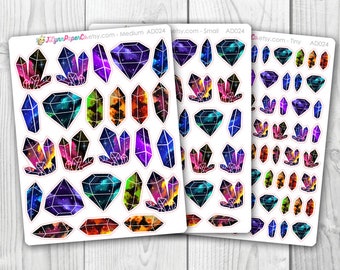 Space Crystal Stickers AD024