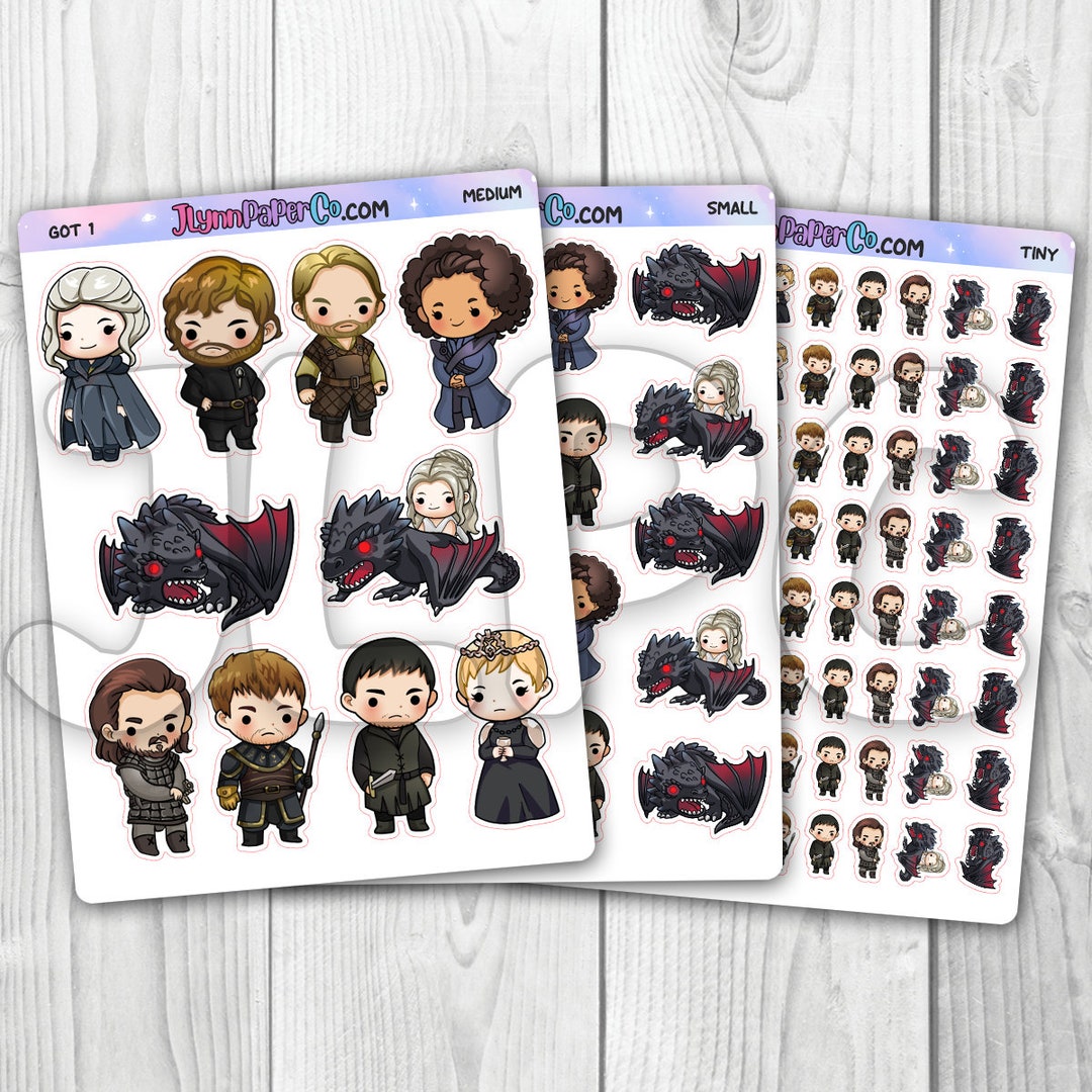 Got (set 1) Character Stickers - Etsy