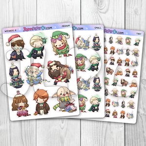 Wizards & Witches 6 Character Stickers