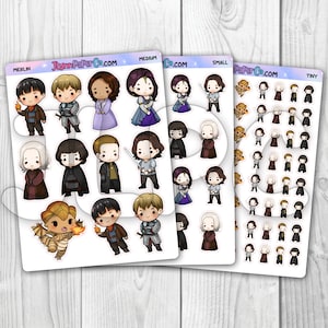 Merlin Character Stickers