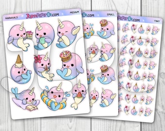 Aurora Narwhal Stickers