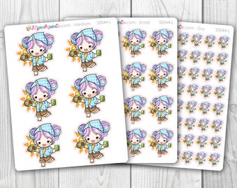 Starshine Eating Breakfast Character Stickers | SS044