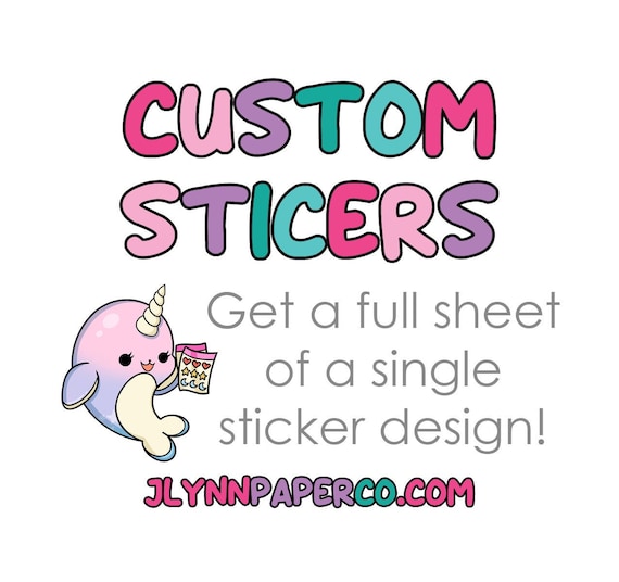 Custom Order Stickers Etsy