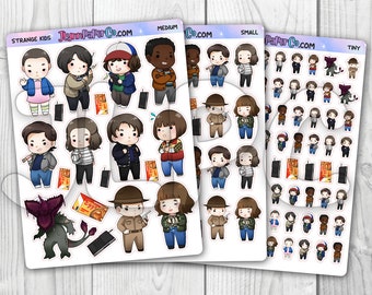 Strange Kids Character Stickers