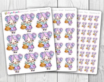 Starshine Shopping Unicorn Planner Girl Stickers 09