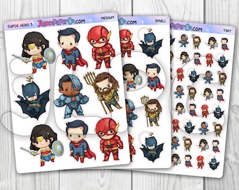 Super Hero 3 Stickers