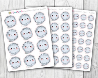 Kawaii Hurricane Weather Stickers | AA010