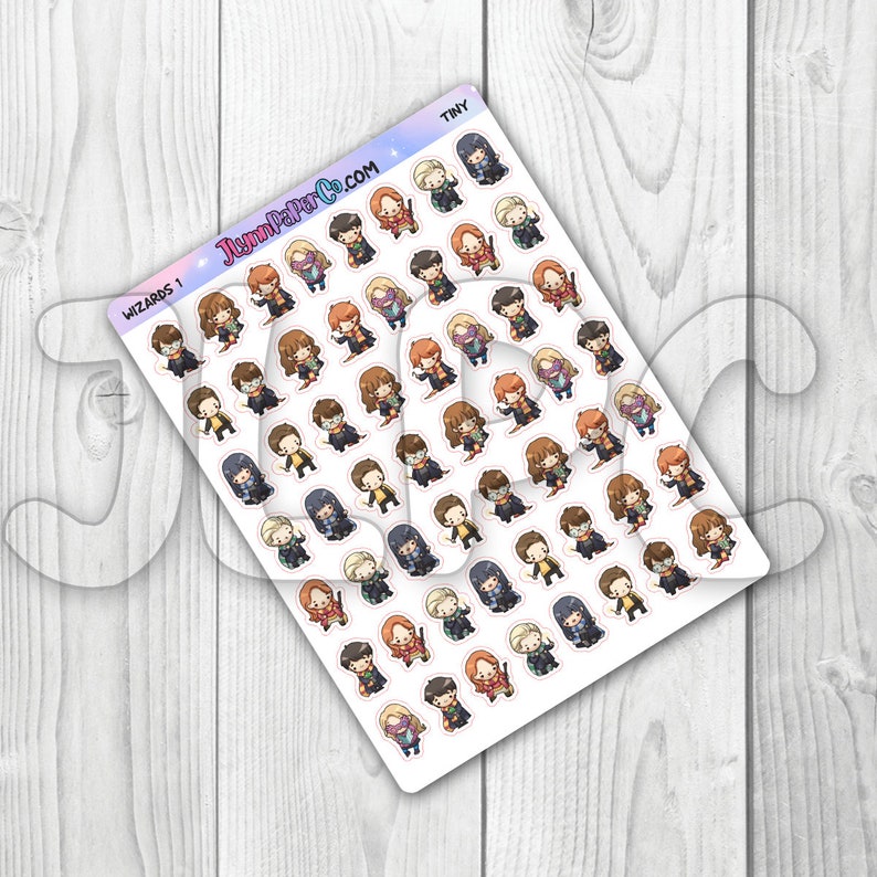 Wizards & Witches 1 Character Stickers Tiny ~ 0.5 inch