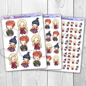 Halloween Witches Character Stickers