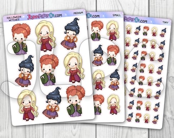 Halloween Witches Character Stickers