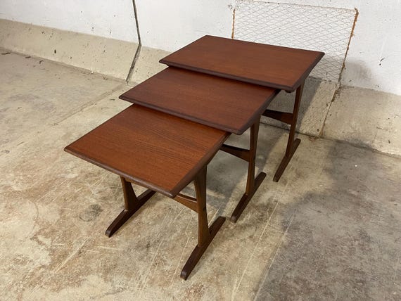Mid-Century Danish Teak nesting tables 1960's