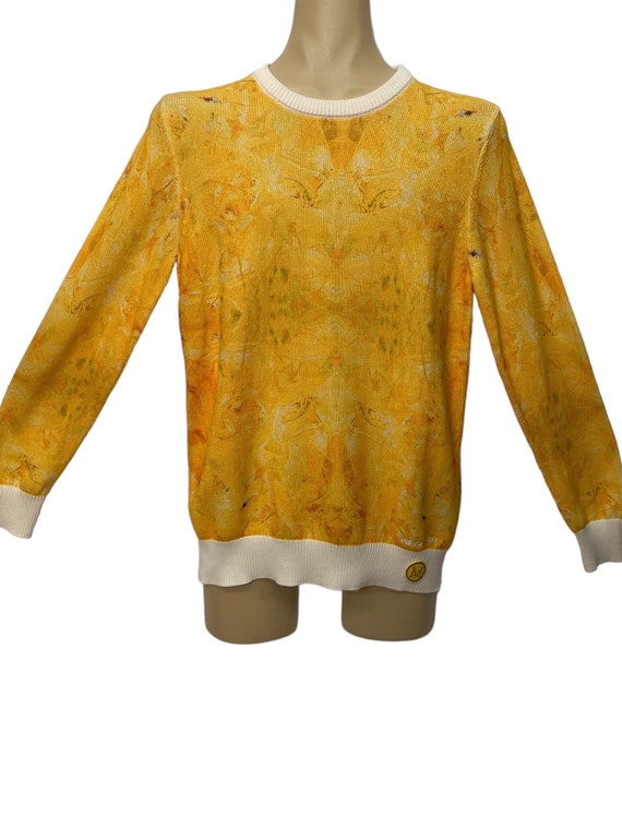 Yellow Mellow Pima Cotton Sweater by Bruce Mishell