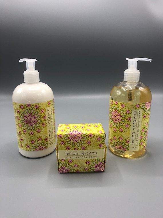 Lemon verbena luxurious hand soap |  Shea Butter lotion & bar soap