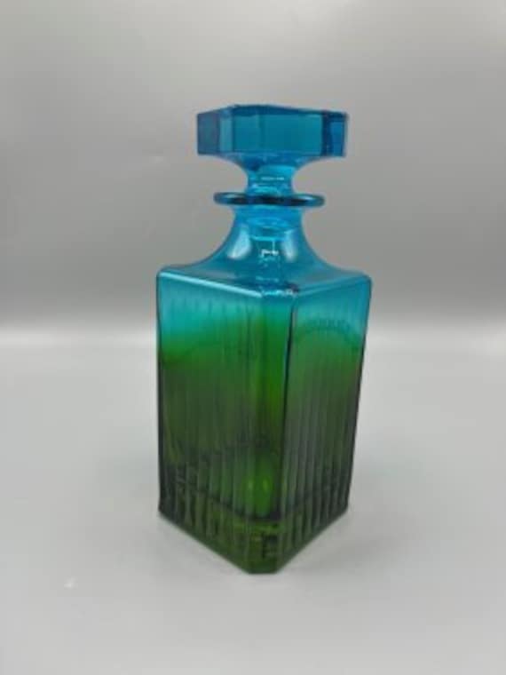 Gorgeous Murano Style Multi- Color with Gold trim & Blue top cap by Zecchin