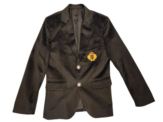 Custom Tailored Black Velvet Blazer / Smoking Jacket