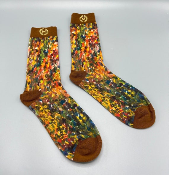 Bruce Mishell's "Unity" Casual Multi Colored Casual Sock 100% cotton perfect for the summer or winter. Feels great on the skin.