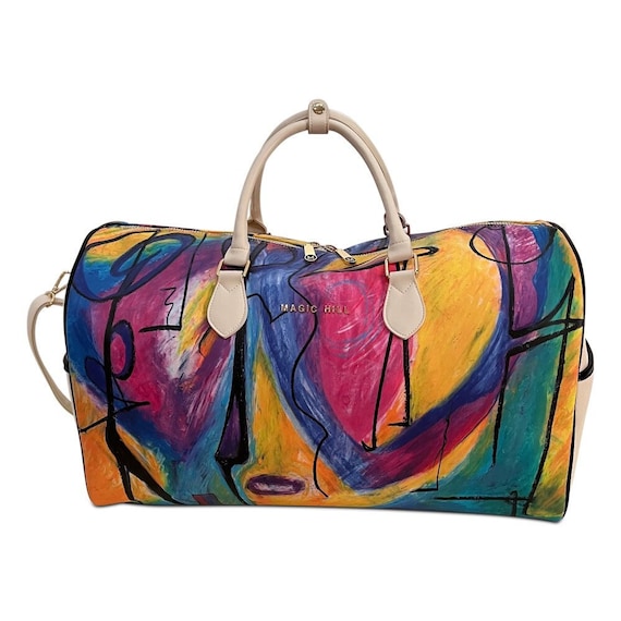 Pre order "Myra" - Shoulder Duffle bag with Art by Bruce Mishell collections for MAGIC HILL - Mercantile, LLC