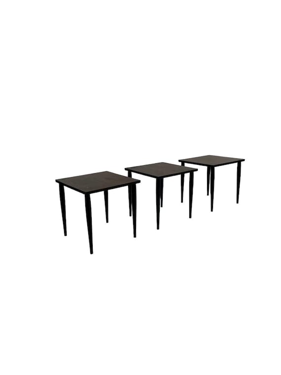Set of 3 mid-century end tables