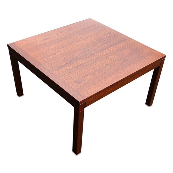 Mid-Century curated teak coffee table square shape Designed by Vejle