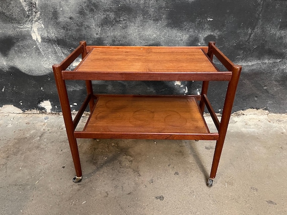 Mid Century Teak bar cart