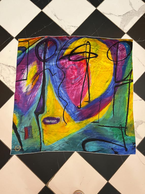 Handmade Custom Design 100% Mulberry Silk Scarf