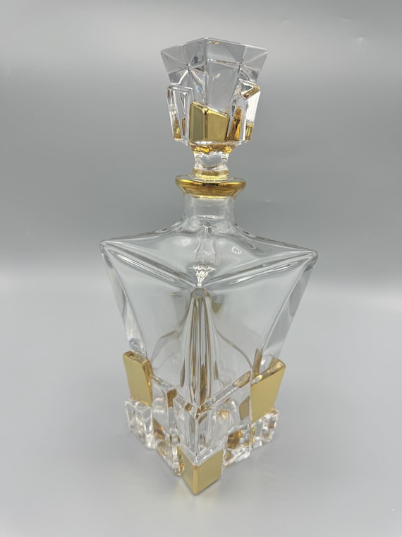 Murano Style Gold Glass Decanter by Zecchin