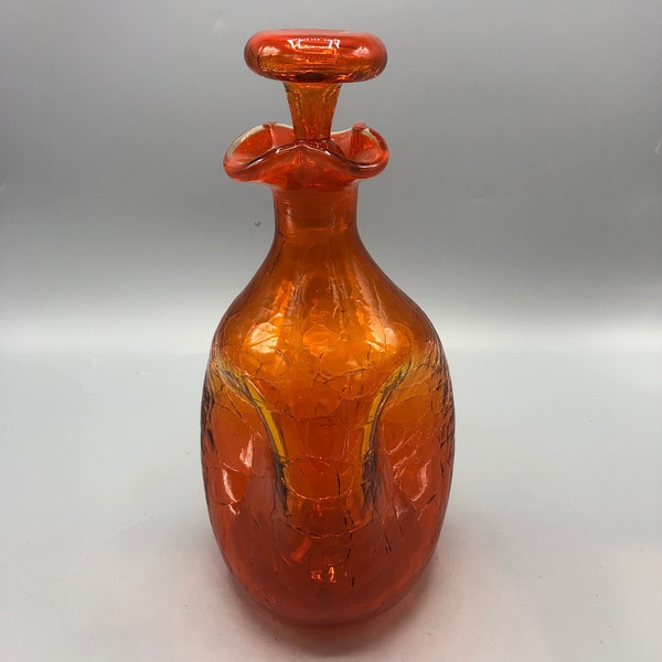 Orange Decanter Etsy