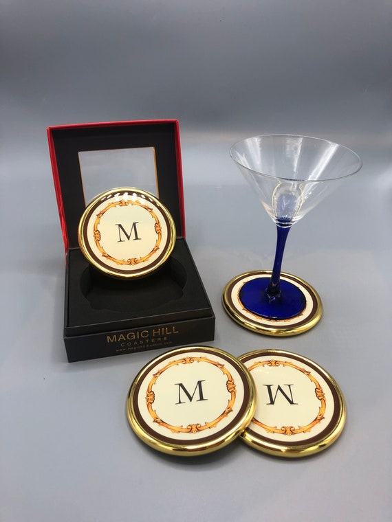 Monogrammed Coasters by Magic Hill - "A-Z"
