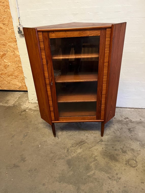 Mid-Century Rosewood corner cabinet