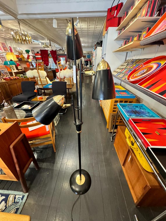 1960s mid-century Gerald Thurston floor lamp