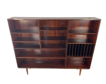 Mid-Century Rosewood wall unit/bookcase from Oman Jr