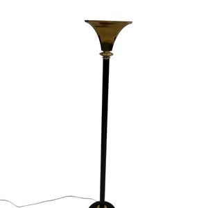 Metal Hollywood Regency floor lamp
