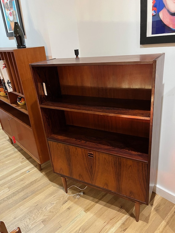 Mid Century Rosewood bookcase/unit with lower cabinet
