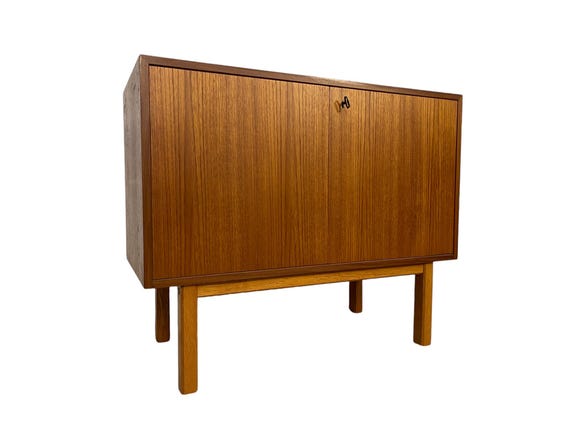 Mid-Century Modern teak sideboard w oak base 1960's